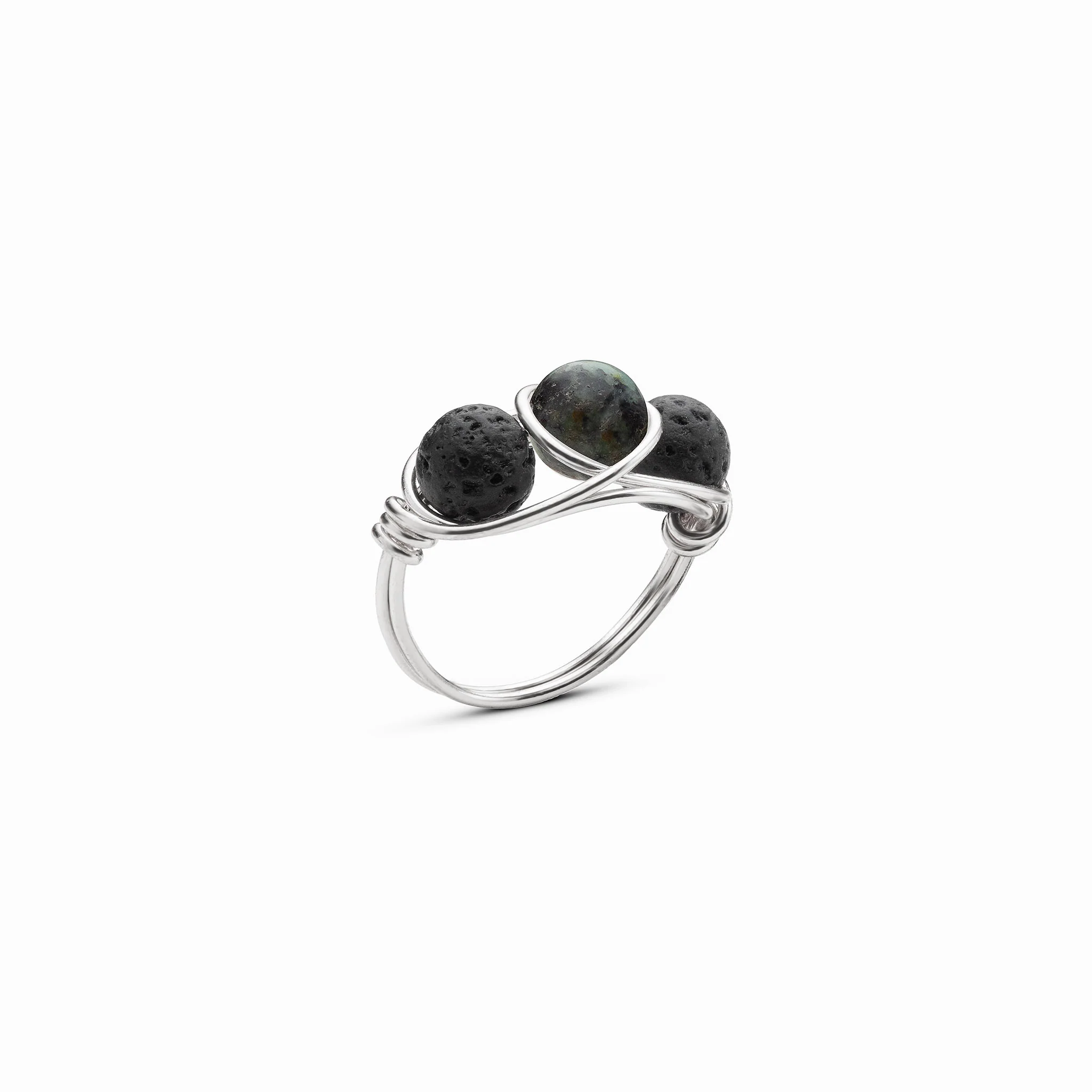 African Turquoise Diffuser Ring - Image 8