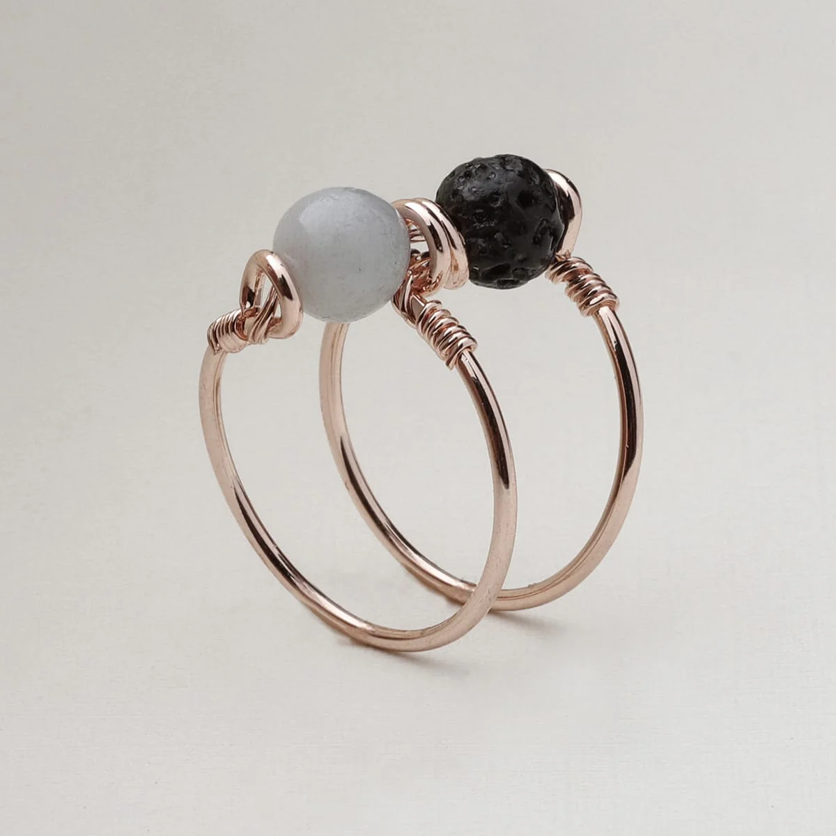 Double Wrap Amazonite Ring - Image 2