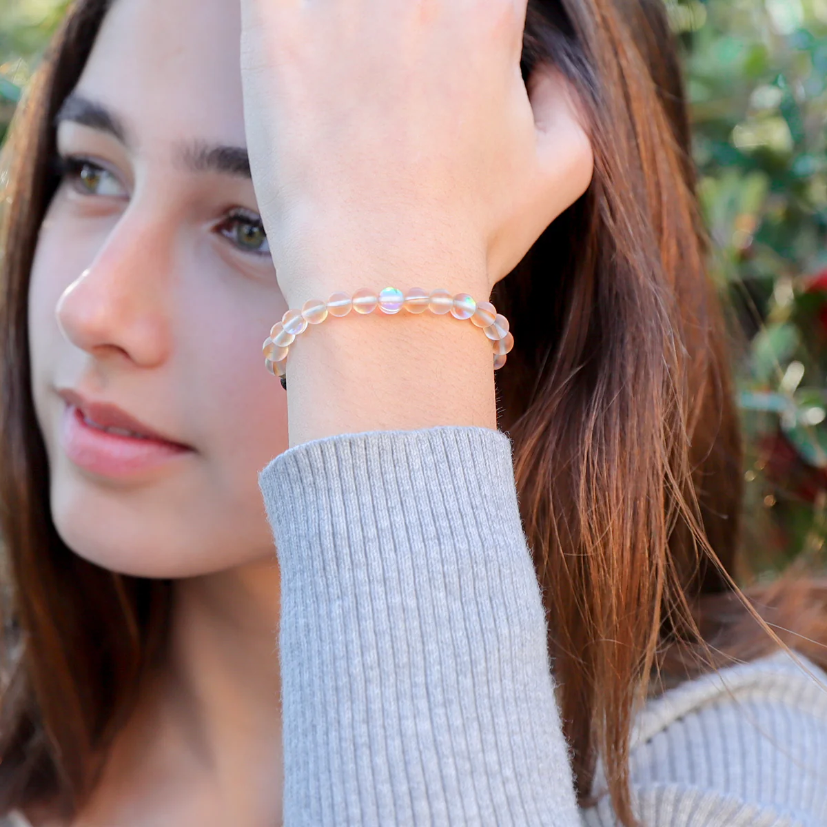 Kids Glow Glass Adjustable Bracelet (Champagne) - Image 6