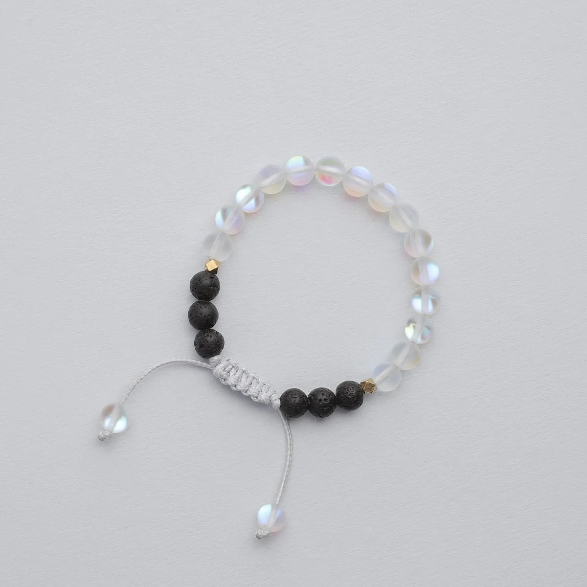 Kids Glow Glass Adjustable Bracelet (Clear) - Image 5
