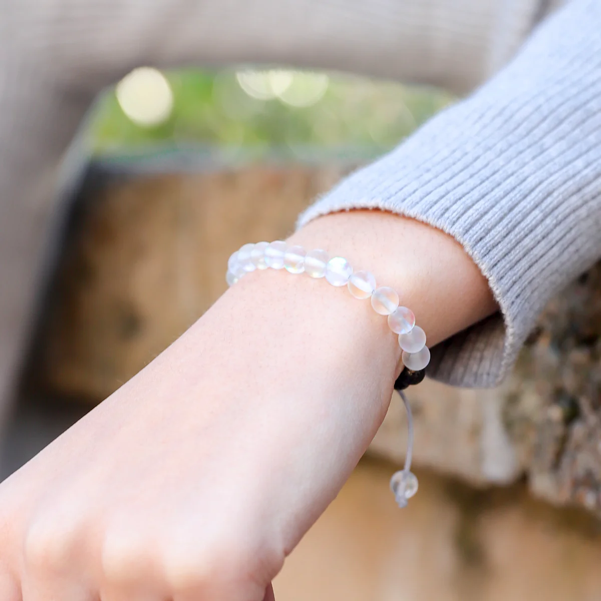Kids Glow Glass Adjustable Bracelet (Clear) - Image 7