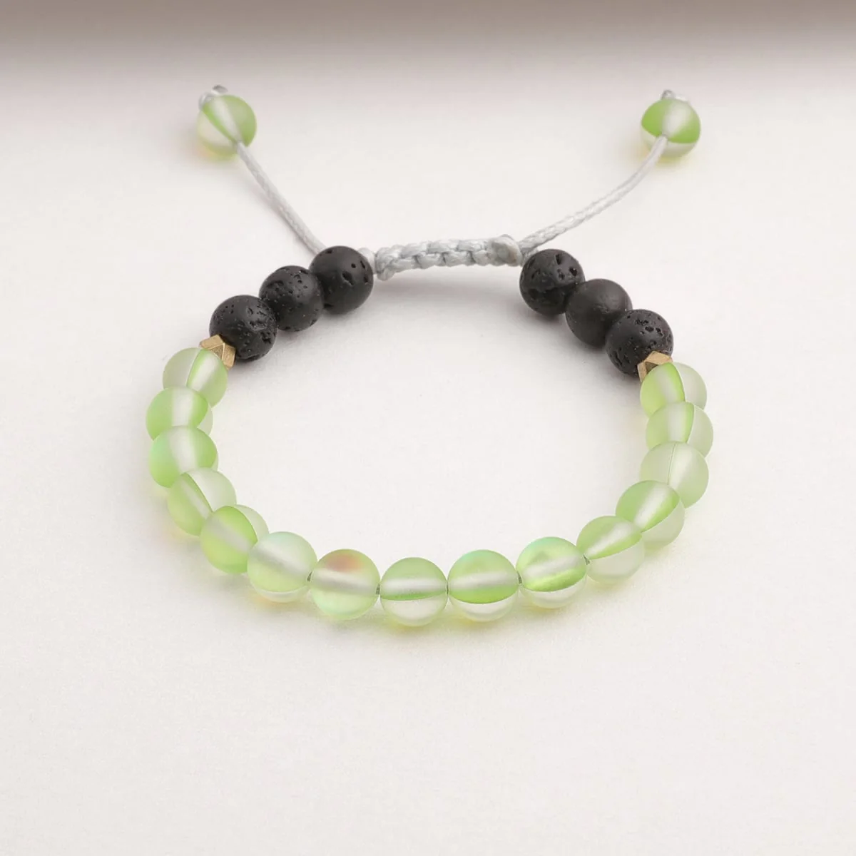 Kids Glow Glass Adjustable Bracelet (Green) - Image 4