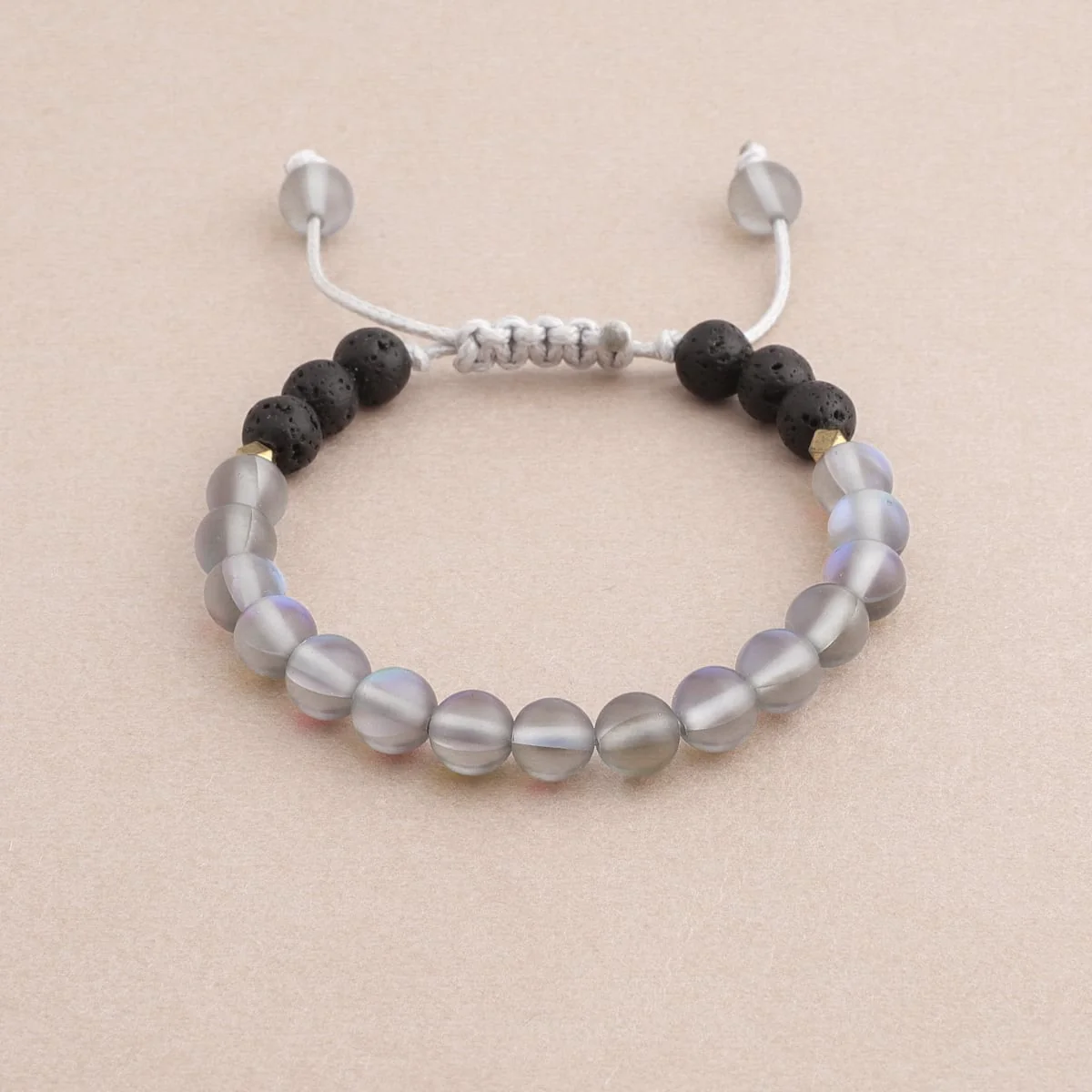 Kids Glow Glass Adjustable Bracelet (Grey) - Image 4
