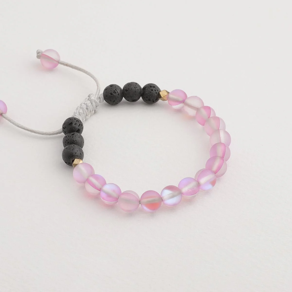 Kids Glow Glass Adjustable Bracelet (Pink) - Image 3