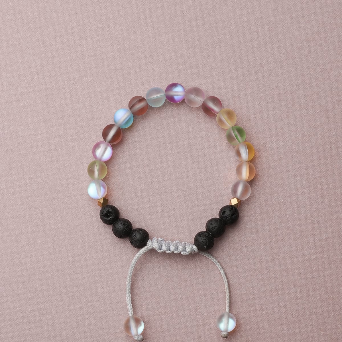 Kids Glow Glass Adjustable Bracelet (Rainbow) - Image 5