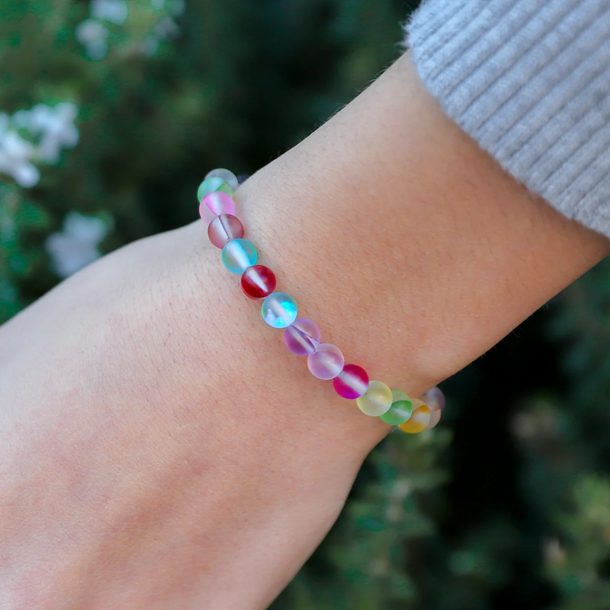 Kids Glow Glass Adjustable Bracelet (Rainbow) - Image 7