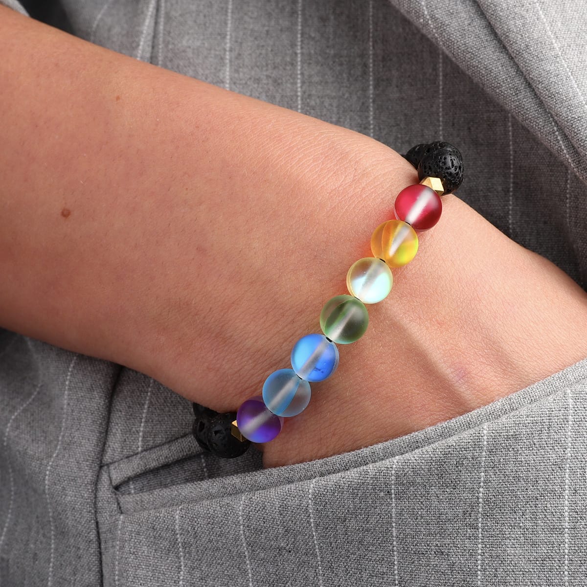 Glow Glass Chakra Bracelet - Image 6