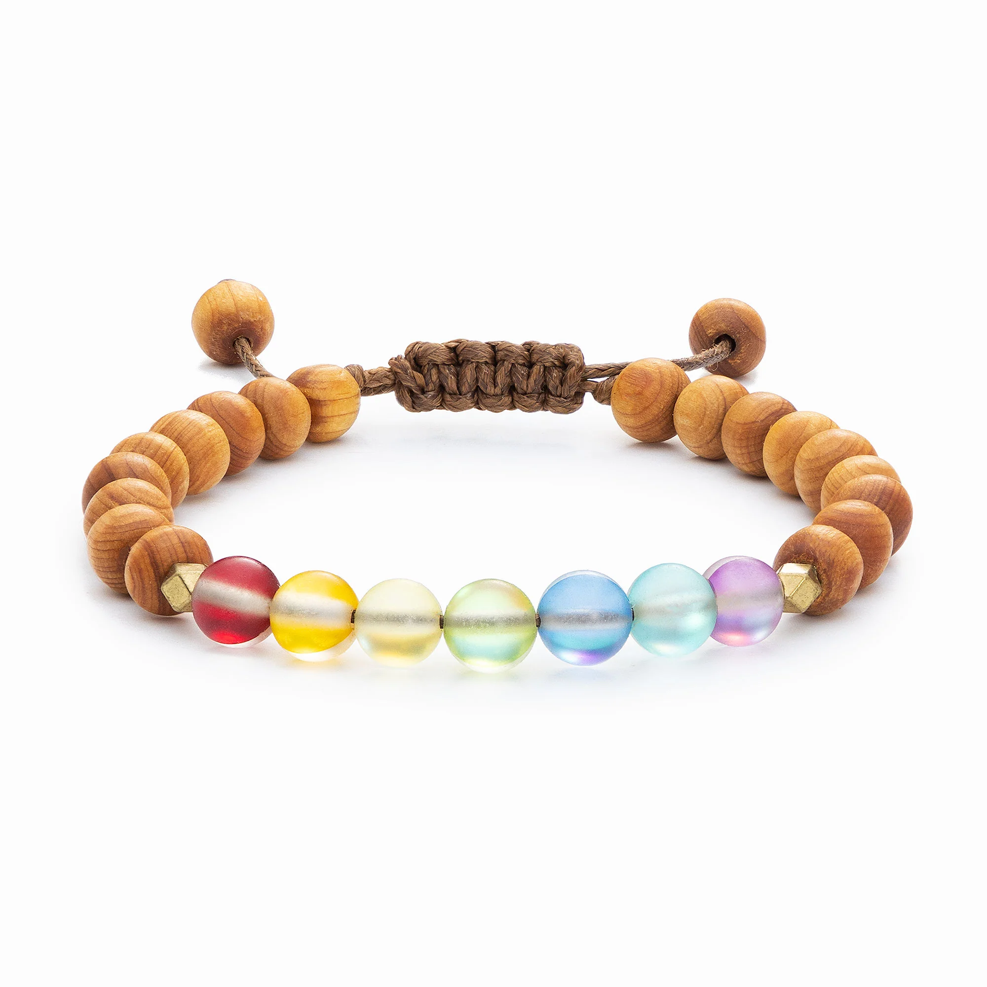 Glow Glass Chakra Kids Wood Bracelet - Image 8