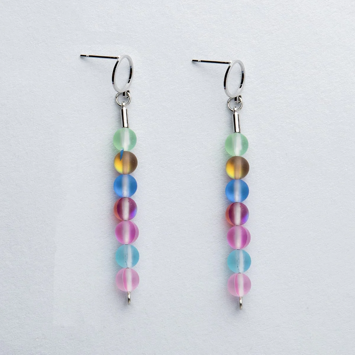 Glow Glass Rainbow Earrings - Image 2