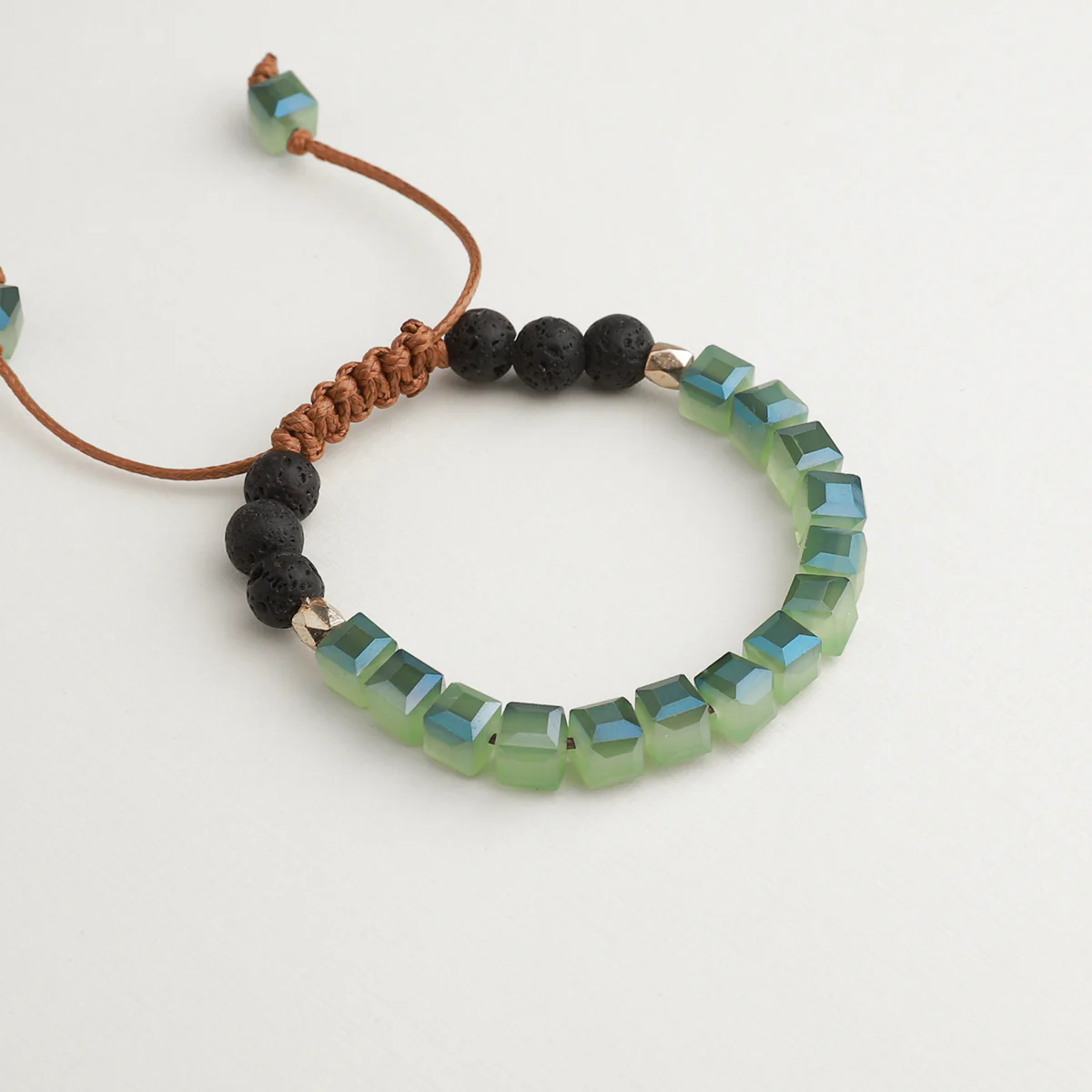 Kids Glass Diffuser Bracelet (Seafoam Green) - Image 3