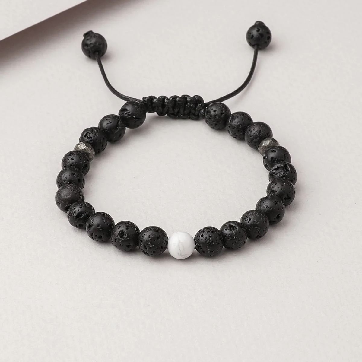 Kids White Howlite Diffuser Bracelet - Image 3