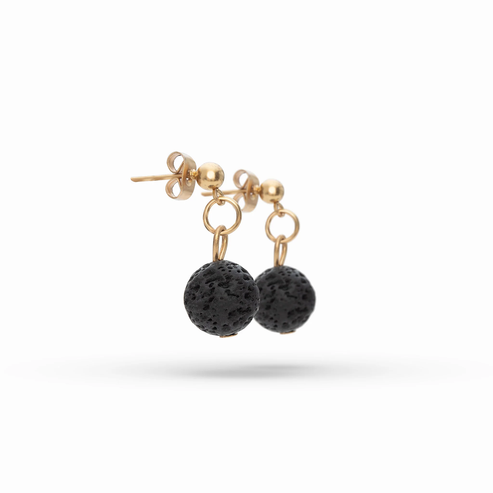Single Lava Stone Diffuser Earrings - Image 8