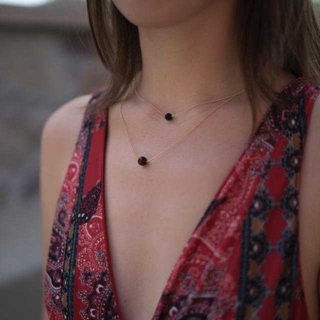 Pure Diffuser Necklace - Pink Tiger's Eye - Image 5