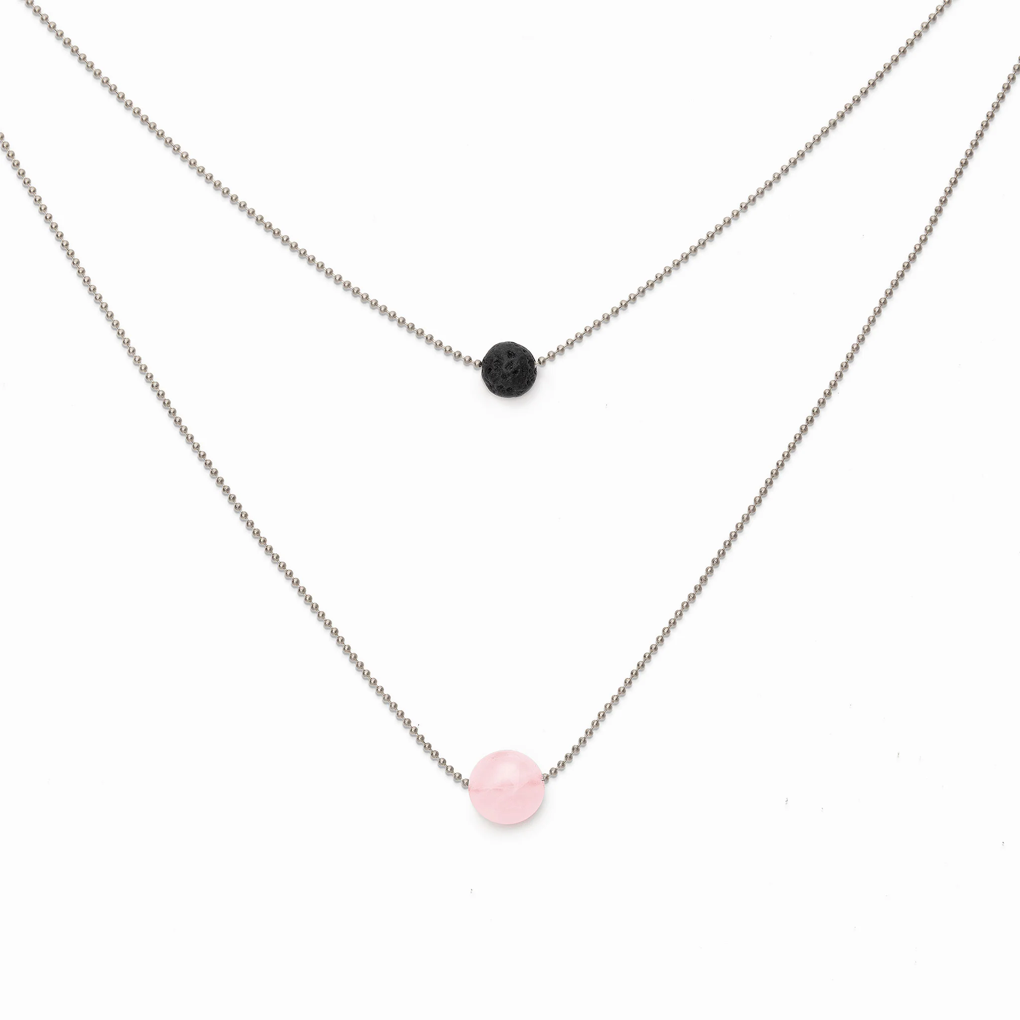 Pure Diffuser Necklace - Rose Quartz