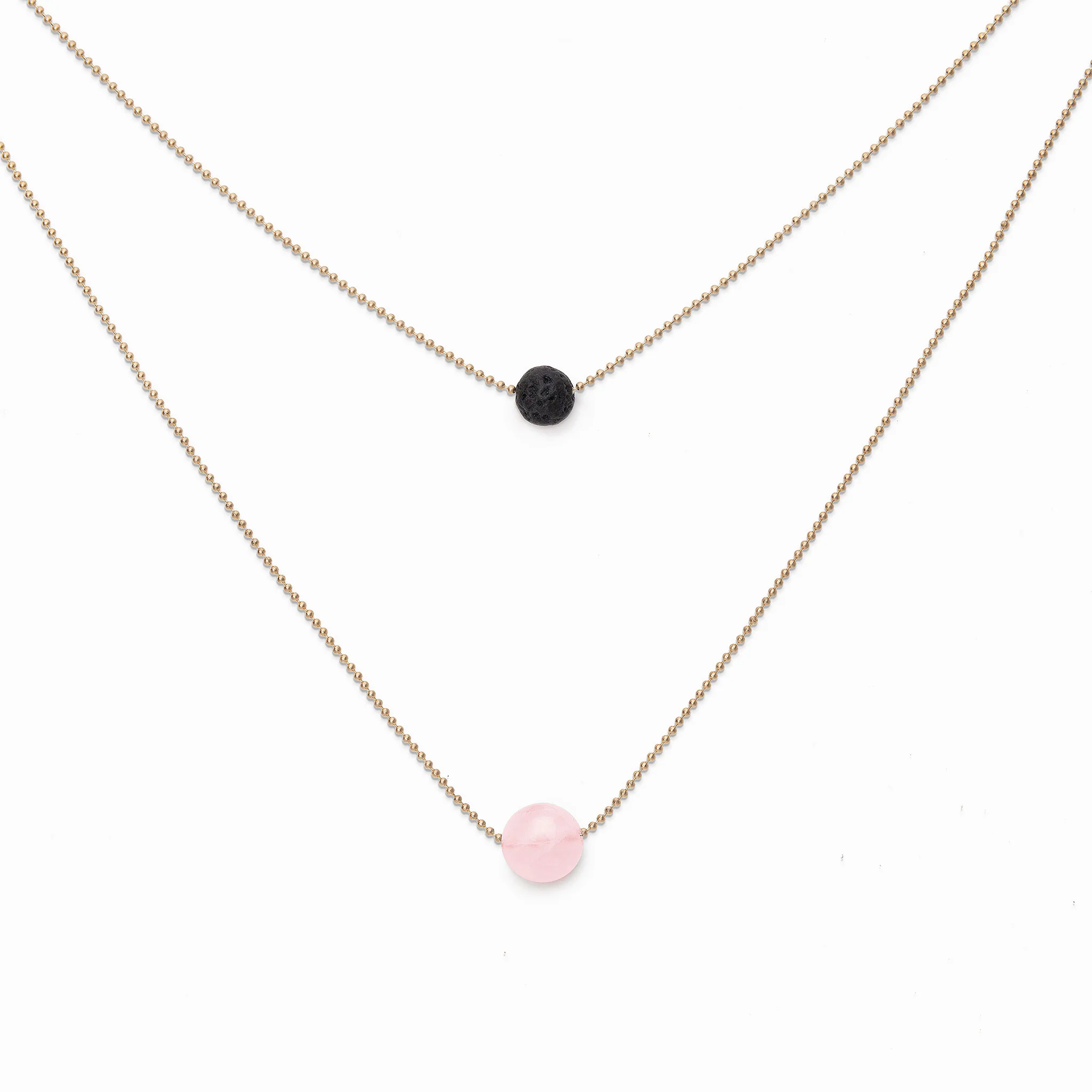 Pure Diffuser Necklace - Rose Quartz - Image 2