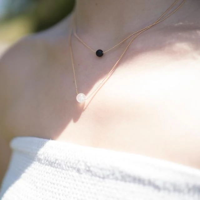 Pure Diffuser Necklace - Rose Quartz - Image 5