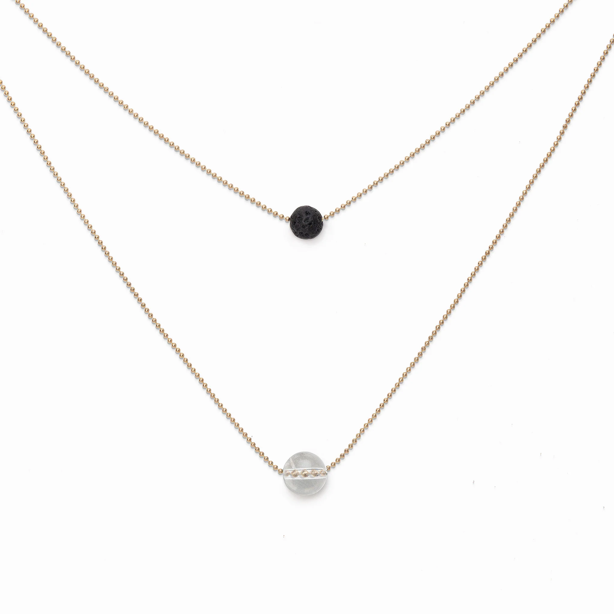 Pure Diffuser Necklace - White Crystal - Image 2