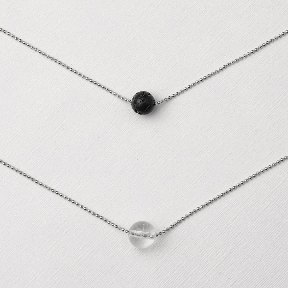 Pure Diffuser Necklace - White Crystal - Image 3
