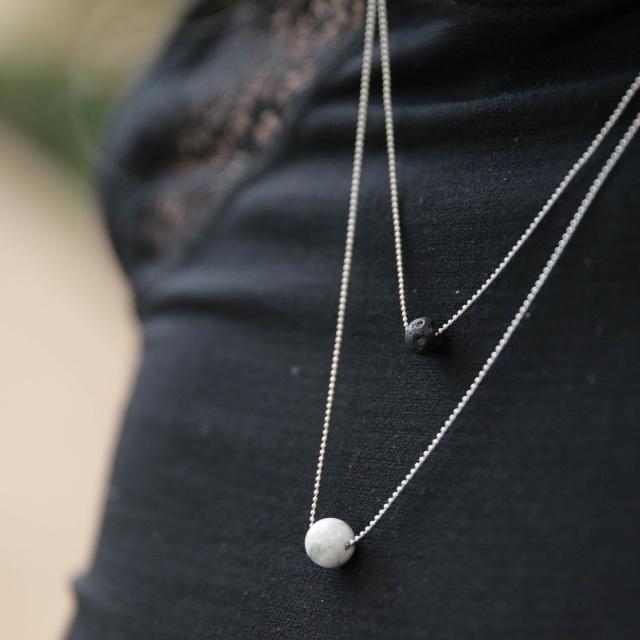 Pure Diffuser Necklace - White Howlite - Image 5