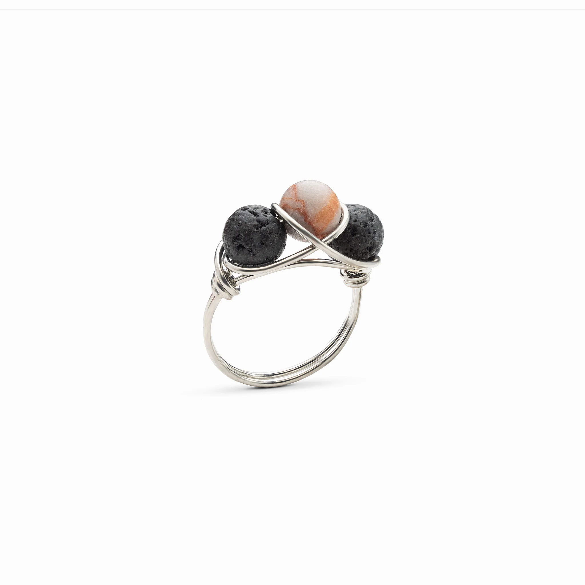 Red Vein Jasper Diffuser Ring - Image 9
