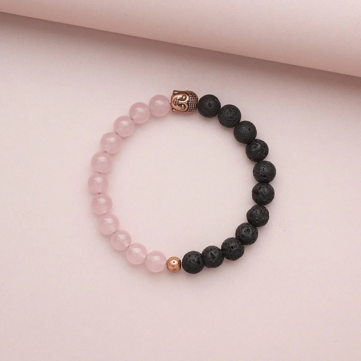 Rose Quartz Buddha Diffuser Bracelet - Image 5