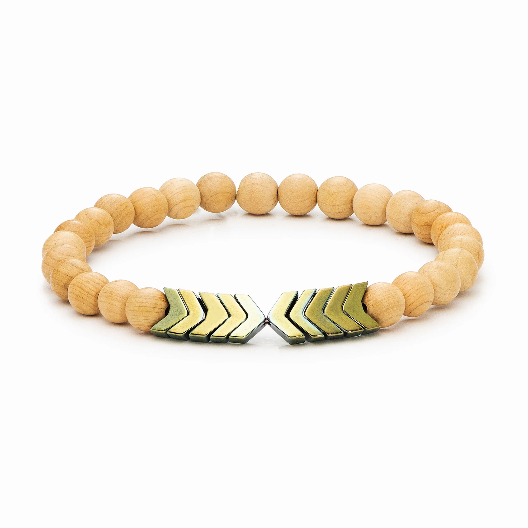 Sacred Arrow Wood Diffuser Bracelet - Image 11