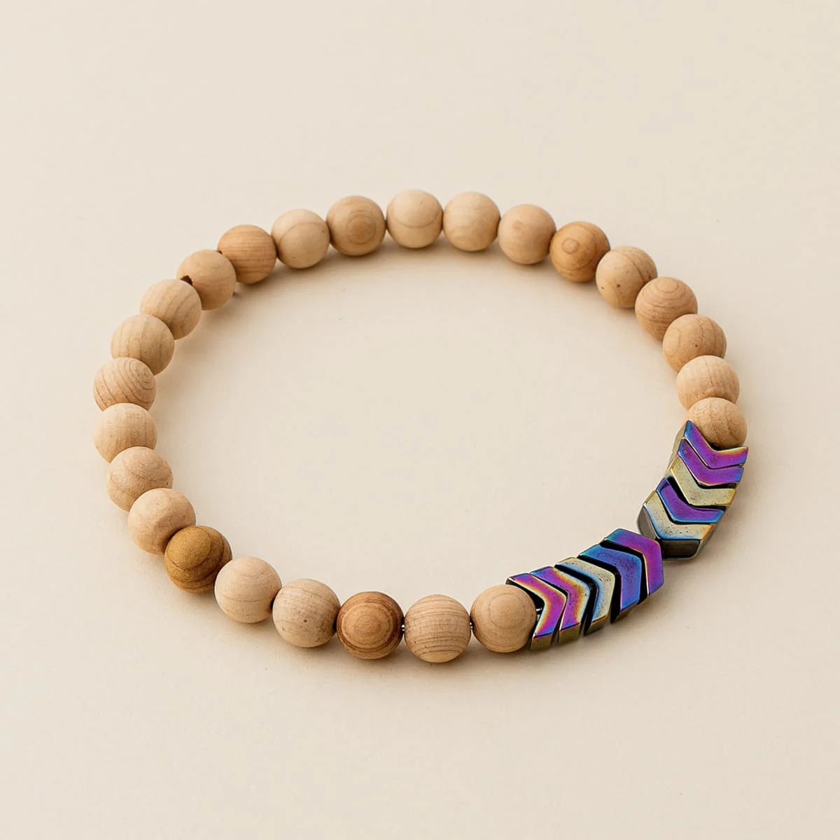 Sacred Arrow Wood Diffuser Bracelet - Image 25
