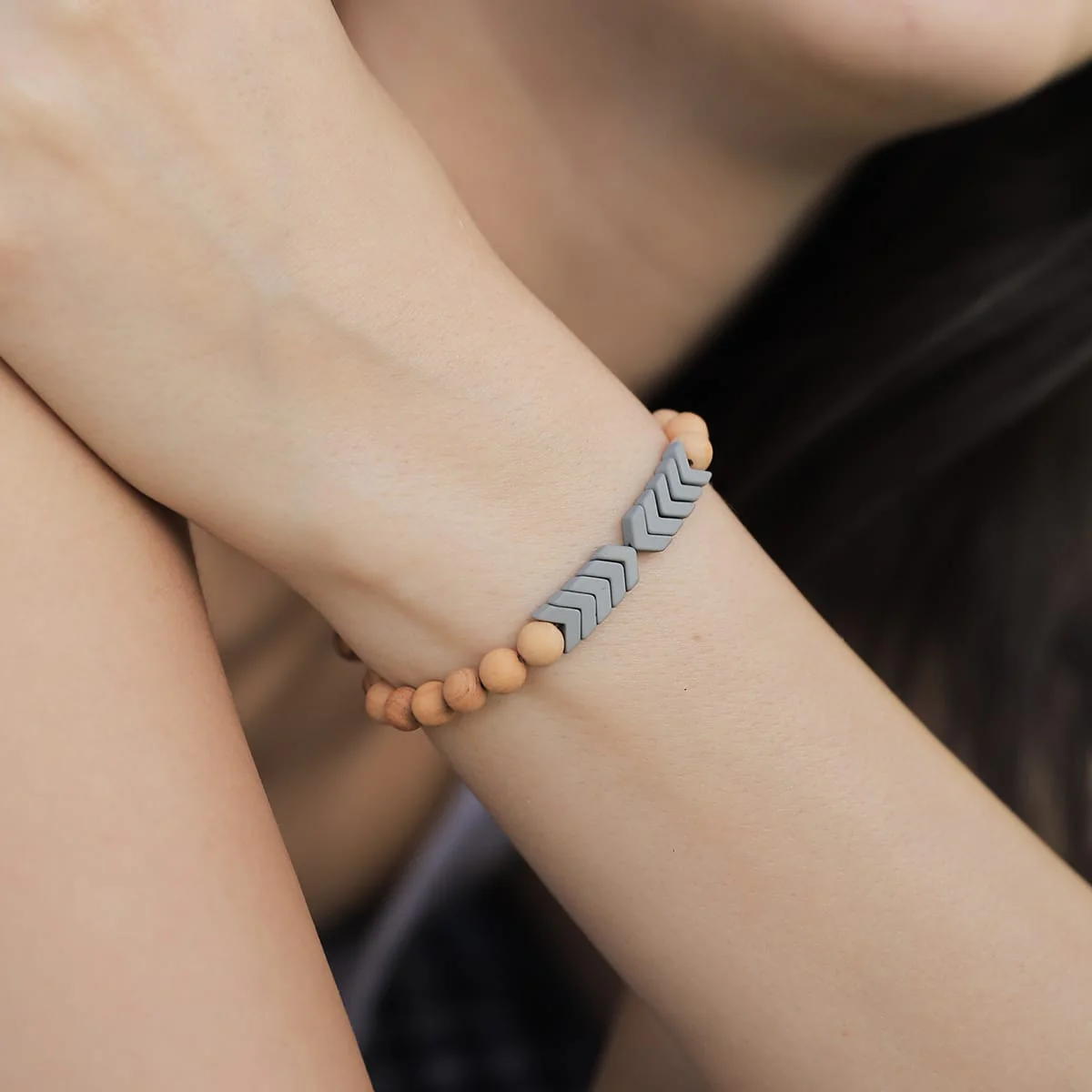 Sacred Arrow Wood Diffuser Bracelet - Image 27