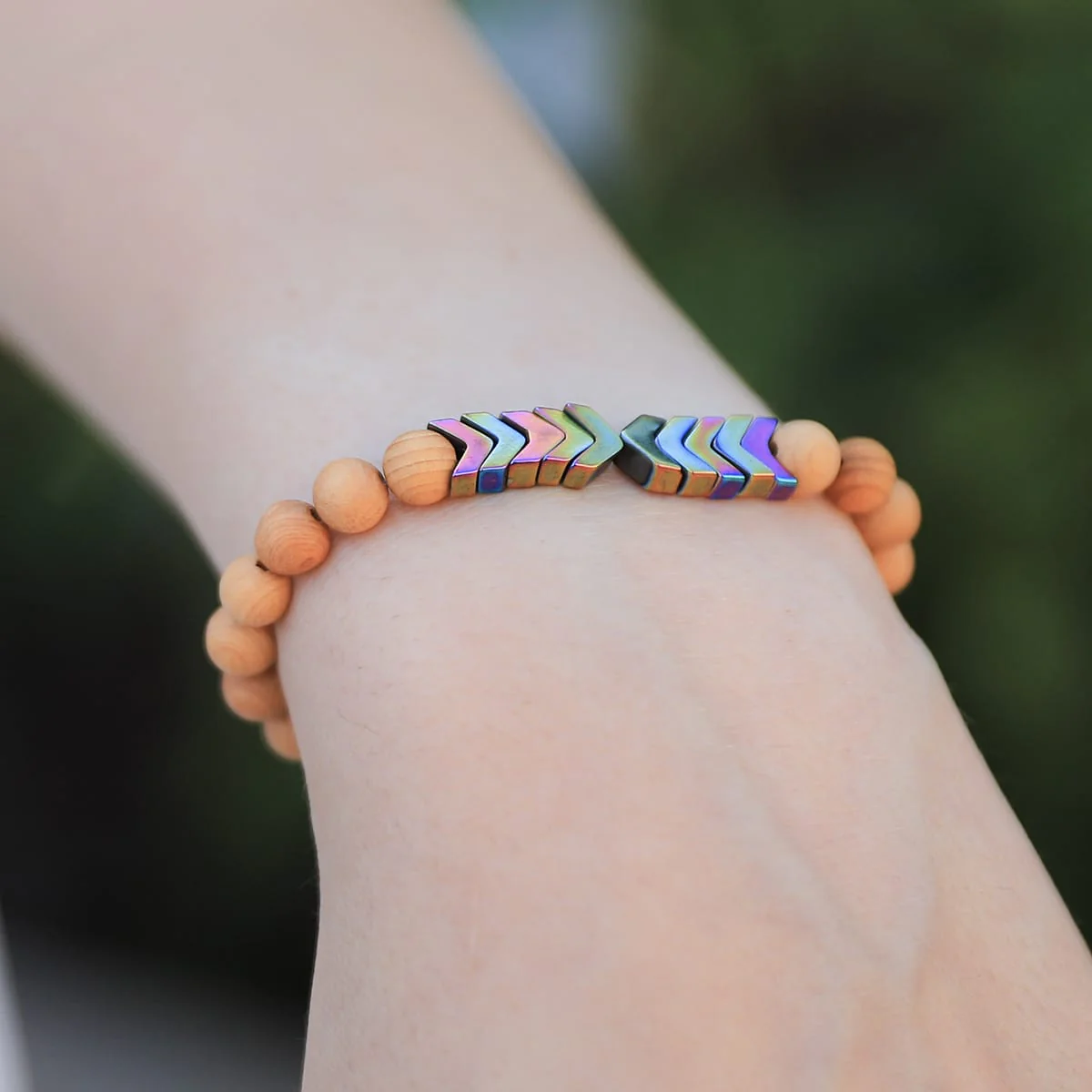 Sacred Arrow Wood Diffuser Bracelet - Image 33